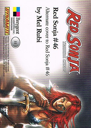 Breygent Marketing Red Sonja Base Card 51 Alternate cover to Red Sonja #46
