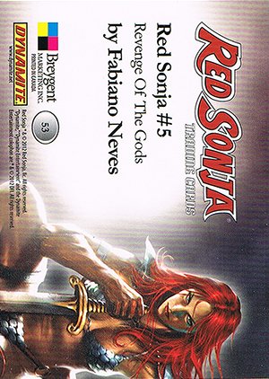 Breygent Marketing Red Sonja Base Card 53 Revenge Of The Gods