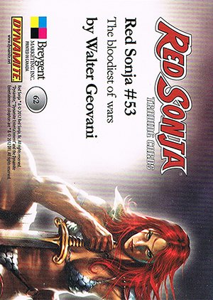 Breygent Marketing Red Sonja Base Card 62 The bloodiest of wars