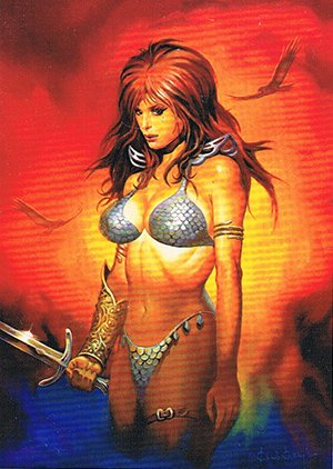 Breygent Marketing Red Sonja Base Card 2 Red Sonja fantasy art legend
