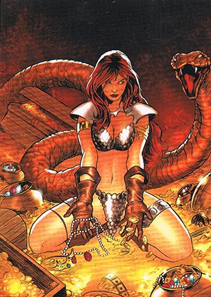 Breygent Marketing Red Sonja Base Card 61 Treasure found in the city of Persemhia