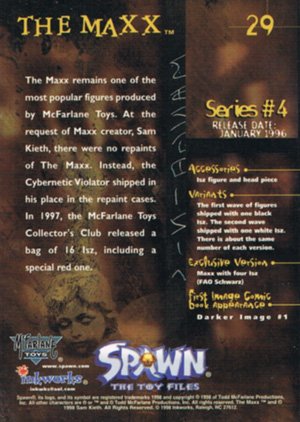 Inkworks Spawn the Toy Files Base Card 29 The Maxx