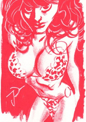 Breygent Marketing Red Sonja Sketch Card  Jerome Dabos