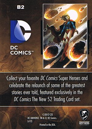 Cryptozoic DC: The New 52 Binder Promos B2 Supergirl #1