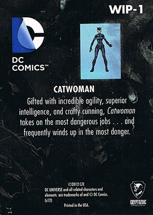 Cryptozoic DC: The New 52 Work in Progress WIP-1 Catwoman