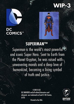 Cryptozoic DC: The New 52 Work in Progress WIP-3 Superman