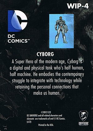 Cryptozoic DC: The New 52 Work in Progress WIP-4 Cyborg