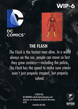 Cryptozoic DC: The New 52 Work in Progress WIP-6 The Flash