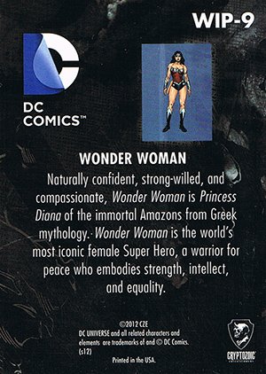 Cryptozoic DC: The New 52 Work in Progress WIP-9 Wonder Woman