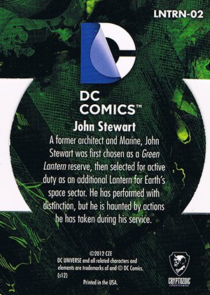 Cryptozoic DC: The New 52 The Lanterns LNTRN-02 John Stewart