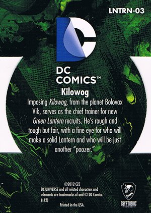 Cryptozoic DC: The New 52 The Lanterns LNTRN-03 Kilowog