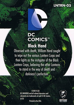 Cryptozoic DC: The New 52 The Lanterns LNTRN-05 Black Hand