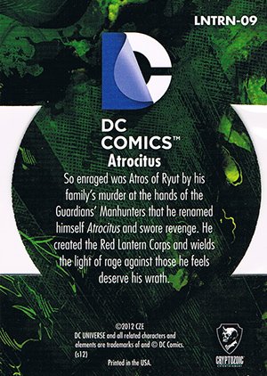Cryptozoic DC: The New 52 The Lanterns LNTRN-09 Atrocitus