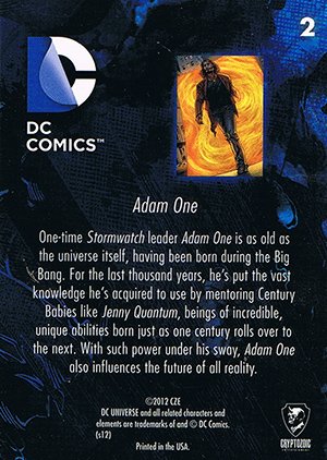 Cryptozoic DC: The New 52 Base Card 2 Adam One