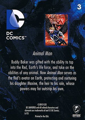 Cryptozoic DC: The New 52 Parallel Foil Set 3 Animal Man