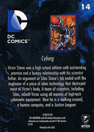 Cryptozoic DC: The New 52 Base Card 14 Cyborg