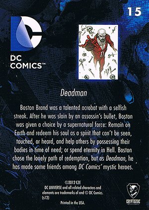 Cryptozoic DC: The New 52 Parallel Foil Set 15 Deadman