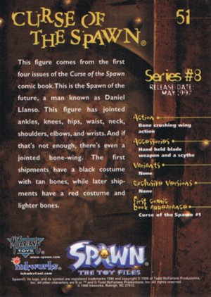 Inkworks Spawn the Toy Files Base Card 51 Curse of the Spawn