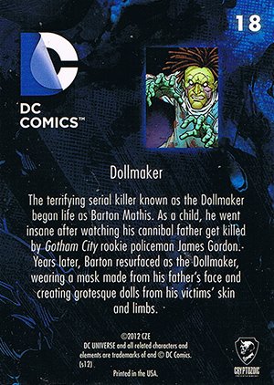 Cryptozoic DC: The New 52 Base Card 18 Dollmaker