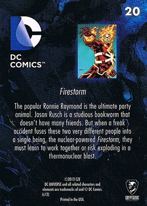 Cryptozoic DC: The New 52 Base Card 20 Firestorm