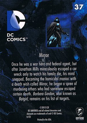 Cryptozoic DC: The New 52 Base Card 37 Mirror