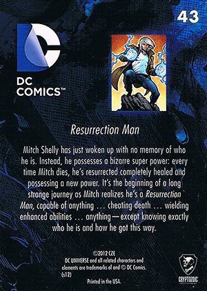 Cryptozoic DC: The New 52 Parallel Foil Set 43 Resurrection Man