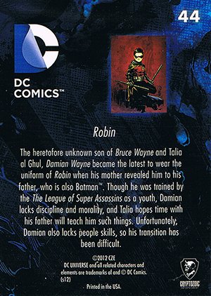 Cryptozoic DC: The New 52 Base Card 44 Robin