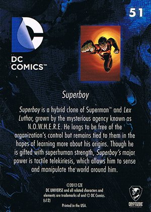 Cryptozoic DC: The New 52 Parallel Foil Set 51 Superboy