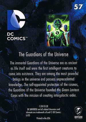 Cryptozoic DC: The New 52 Base Card 57 The Guardians of the Universe