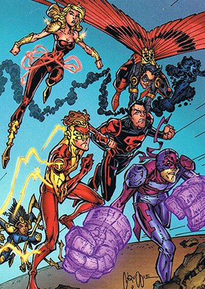 Cryptozoic DC: The New 52 Base Card 56 Teen Titans