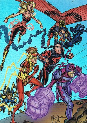 Cryptozoic DC: The New 52 Parallel Foil Set 56 Teen Titans