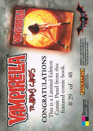 Breygent Marketing Vampirella (All-New) Comic Panel Card VCP-18 Vampirella #1 - 2010 (48)