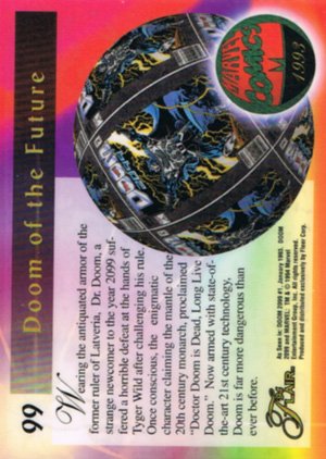 Fleer Marvel Annual Flair '94 Base Card 99 Doom 2099