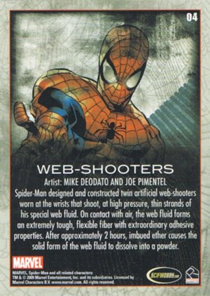 Rittenhouse Archives Spider-Man Archives Base Card 4 Web-Shooters