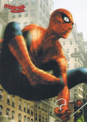 Rittenhouse Archives Spider-Man Archives Base Card 6 Web-Swinging