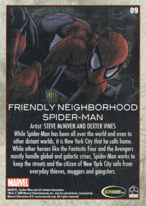Rittenhouse Archives Spider-Man Archives Base Card 9 Friendly Neighborhood Spider-Man