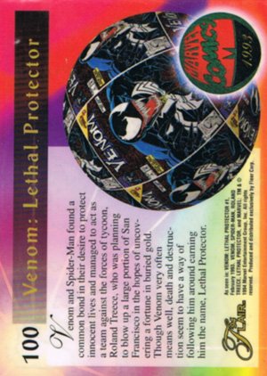 Fleer Marvel Annual Flair '94 Base Card 100 Lethal Protector