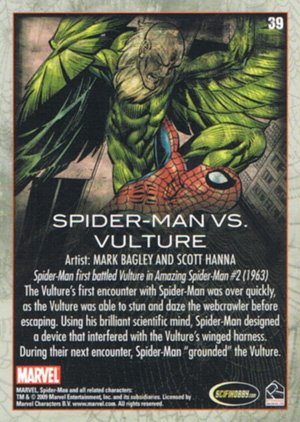 Rittenhouse Archives Spider-Man Archives Base Card 39 Spider-Man vs. Vulture