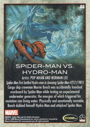Rittenhouse Archives Spider-Man Archives Base Card 46 Spider-Man vs. Hydro-Man