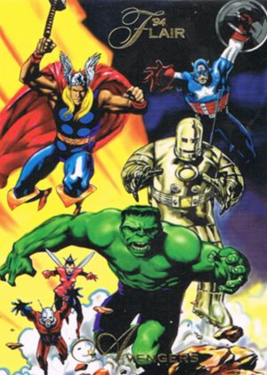 Fleer Marvel Annual Flair '94 Base Card 11 Avengers