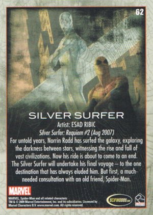 Rittenhouse Archives Spider-Man Archives Base Card 62 Silver Surfer