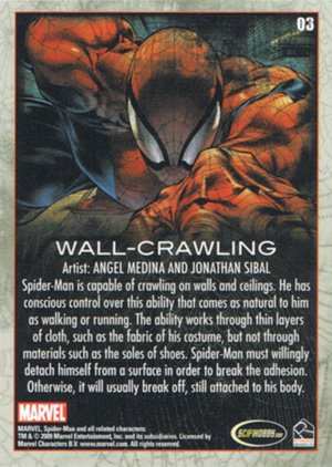 Rittenhouse Archives Spider-Man Archives Parallel Card 3 Wall-Crawling