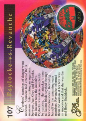 Fleer Marvel Annual Flair '94 Base Card 107 Psylocke