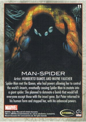 Rittenhouse Archives Spider-Man Archives Parallel Card 11 Man-Spider