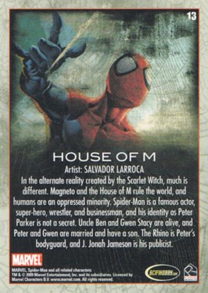 Rittenhouse Archives Spider-Man Archives Parallel Card 13 House of M