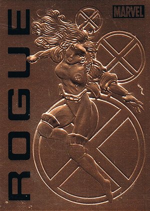 Rittenhouse Archives Marvel Bronze Age Bronze Embossed Card E5 Rogue