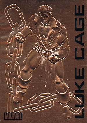 Rittenhouse Archives Marvel Bronze Age Bronze Embossed Card E7 Luke Cage