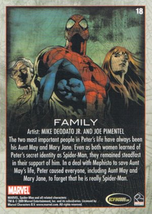 Rittenhouse Archives Spider-Man Archives Parallel Card 18 Family