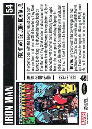 Rittenhouse Archives Marvel Bronze Age Parallel Card 54 Iron Man #128