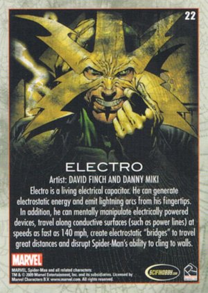 Rittenhouse Archives Spider-Man Archives Parallel Card 22 Electro